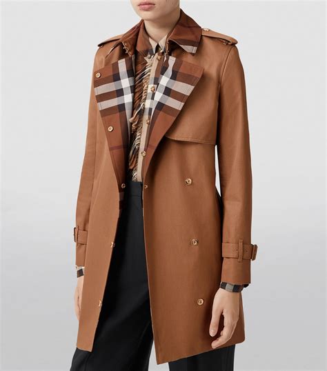 burberry contrast colour gabardine trench coat|burberry gabardine vintage check.